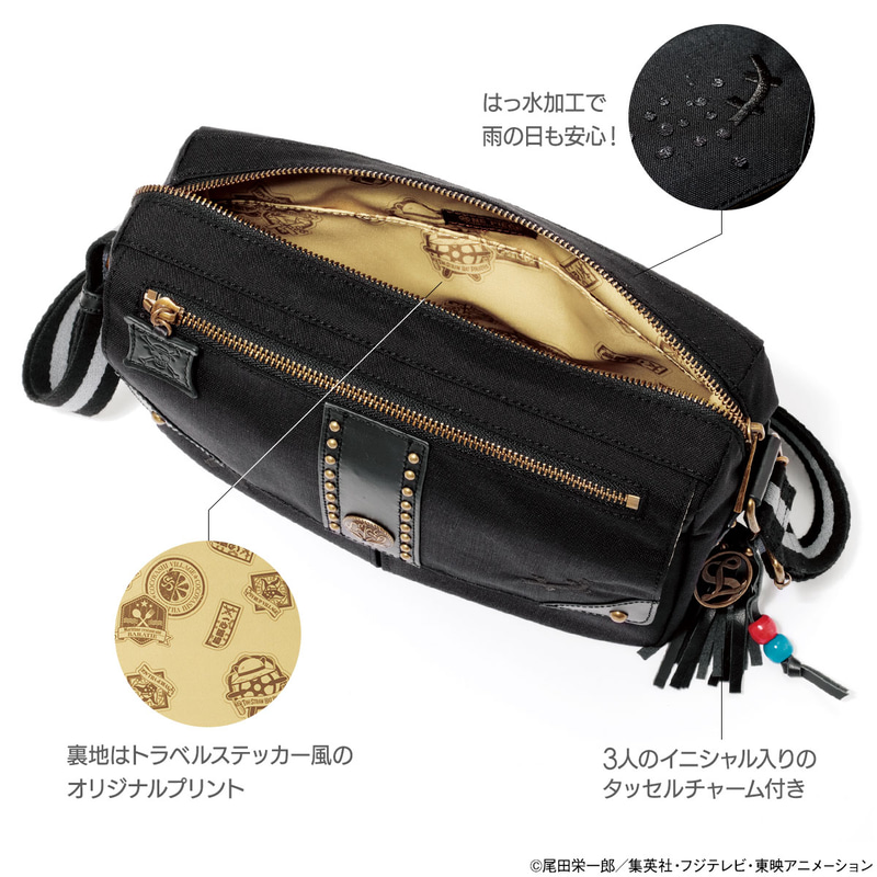 耐久・防水性に優れたゴーデュラナイロンと牛革を合わせた