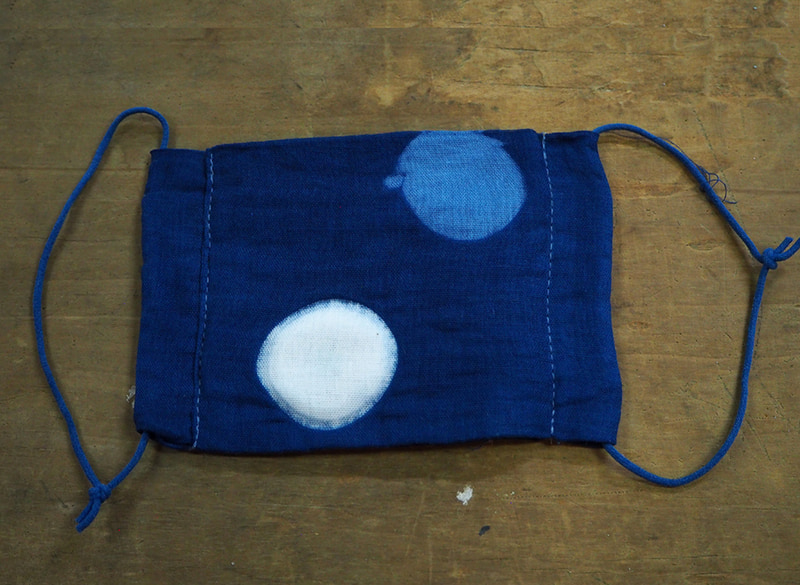 オリジナルの藍染めアベノマスクを作ることができる