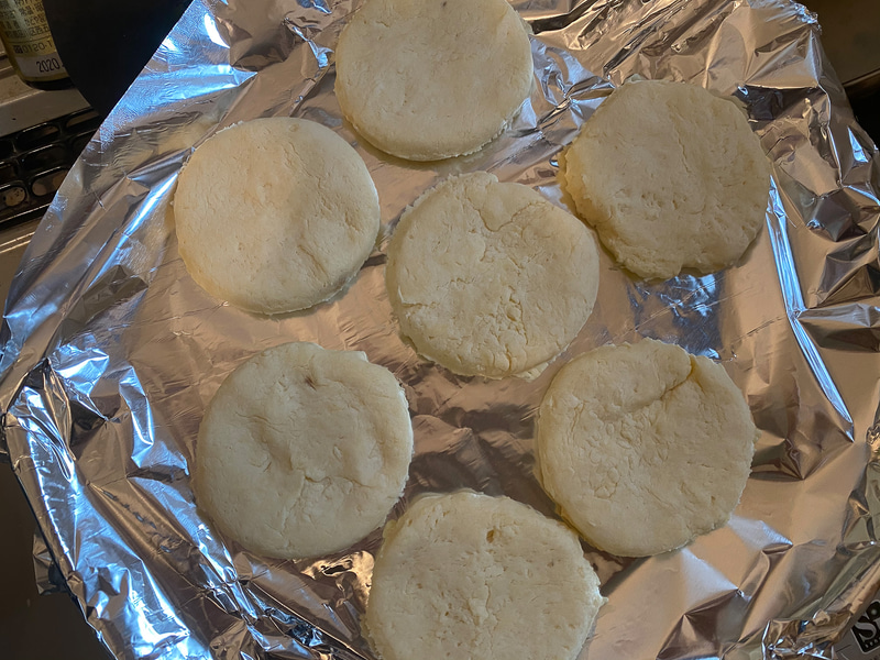 焼き上がったアルファホーレス用のクッキー