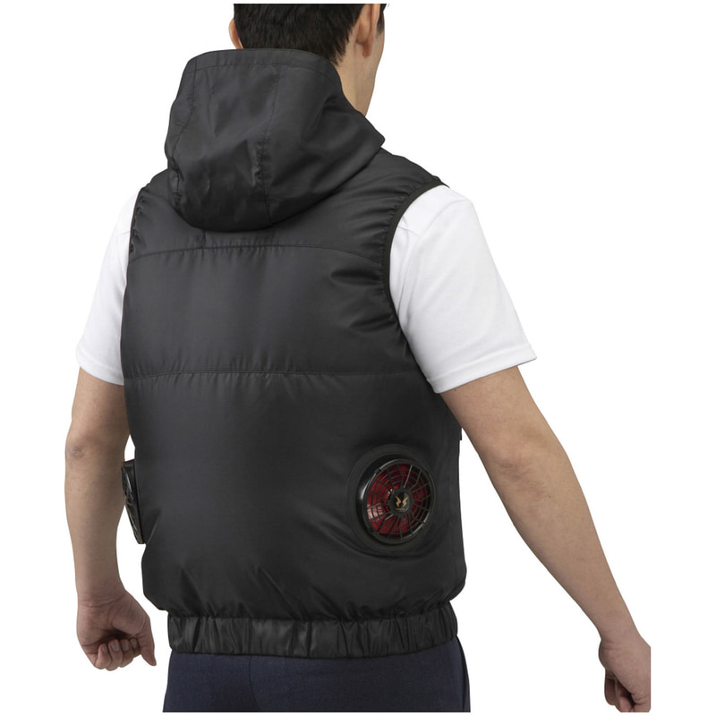 ミズノ「エアリージャケット＜ベスト＞」（ブラック）