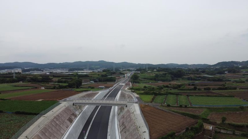 神奈川県が公開した7月時点の開通区間の様子