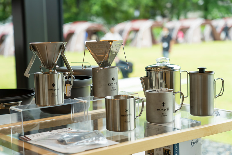 スノーピーク用品がずらり