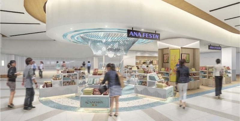 ANA FESTAは、8月5日にグランドオープンする伊丹空港に12店舗を出店する