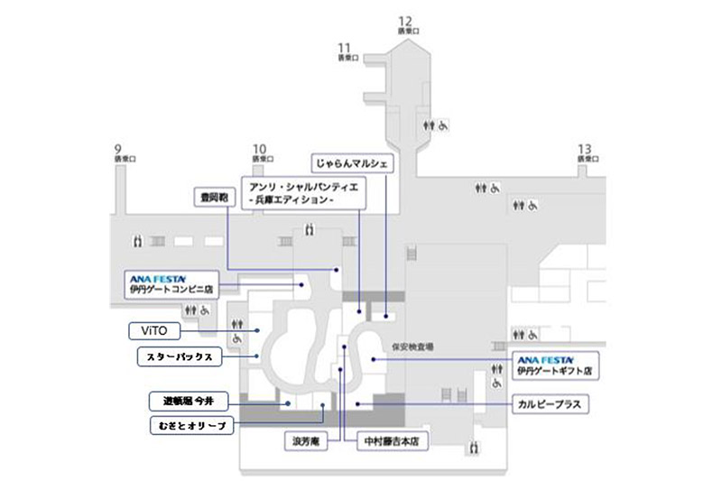 伊丹空港南側商業エリアに出店