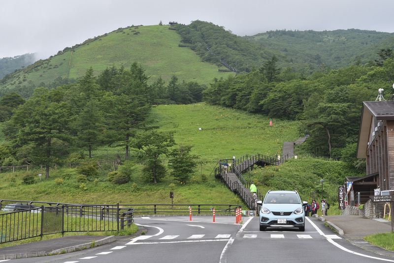 早起きは三文の徳。山頂まで霧に隠れず見通せるのは、この時期としては奇跡的