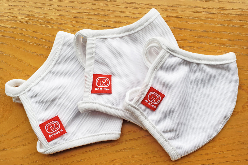 「ドムドム 洗えるオリジナルマスク」（白）