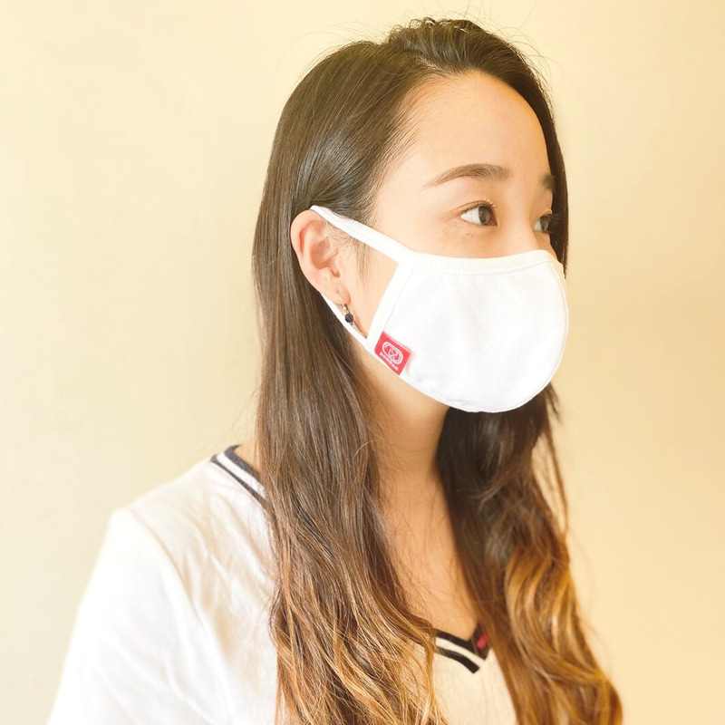 「ドムドム 洗えるオリジナルマスク」（白）