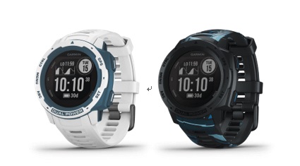 ガーミンのアウトドアGPSウォッチ「INSTINCT DUAL POWER SURF EDITION」