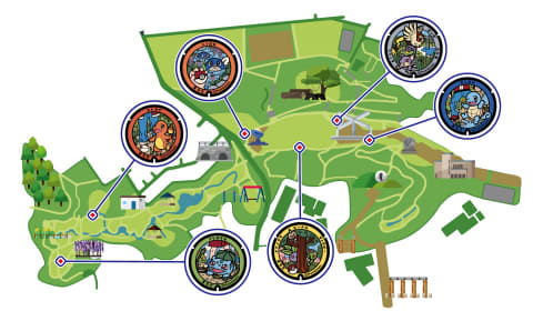 ポケモンマンホール「ポケふた」、100枚目を東京都町田市に設置