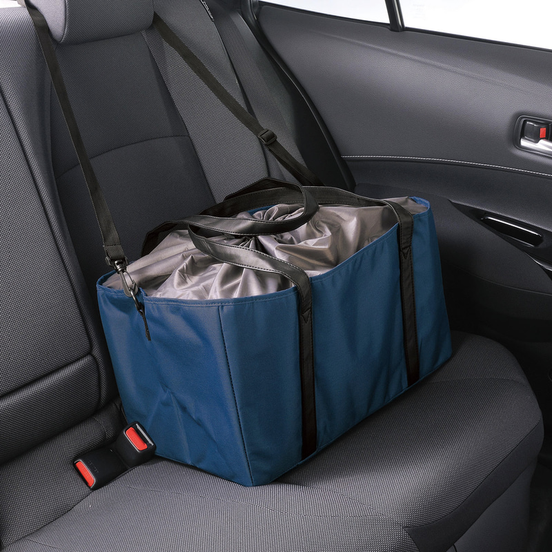 カーメイトはクルマのシートに固定できるエコバッグに新色を追加した