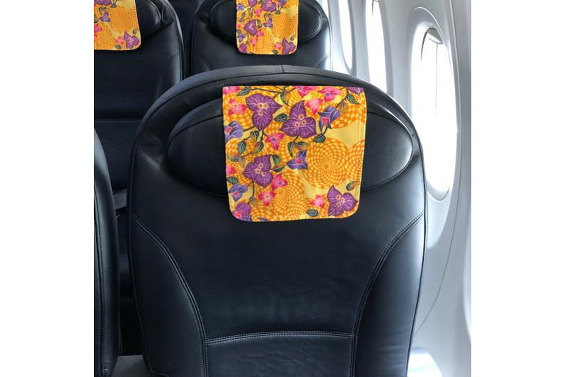 JTAは9月1日から使用する紅型ヘッドレストカバーの新デザインを発表した