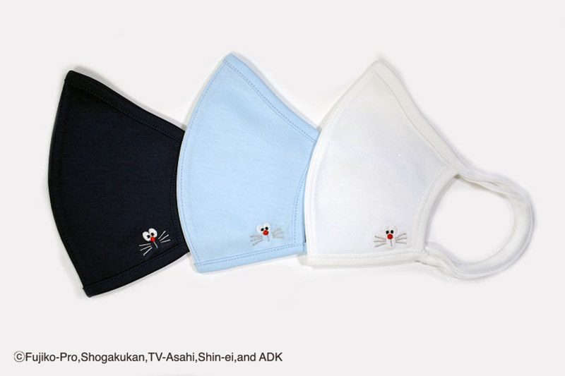 ドラえもん 顔刺繍入り