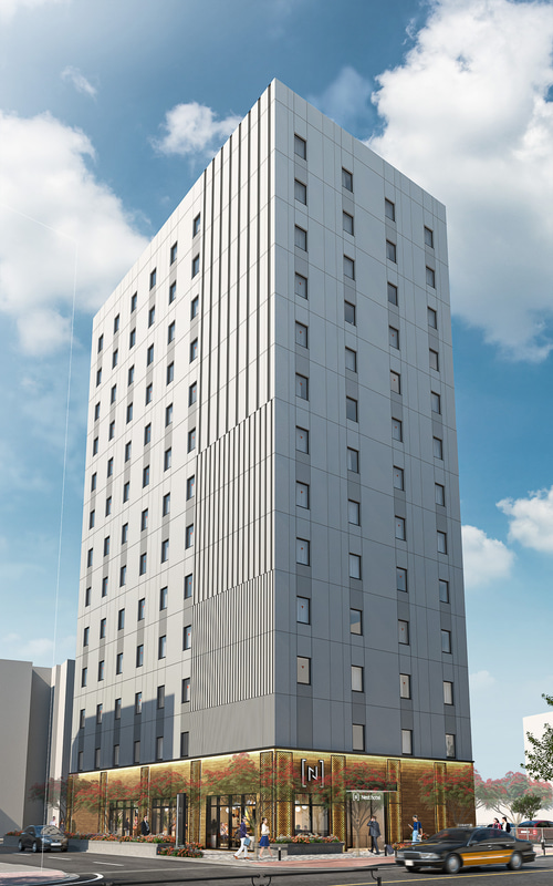 「（仮称）那覇市西一丁目計画」完成予想パース