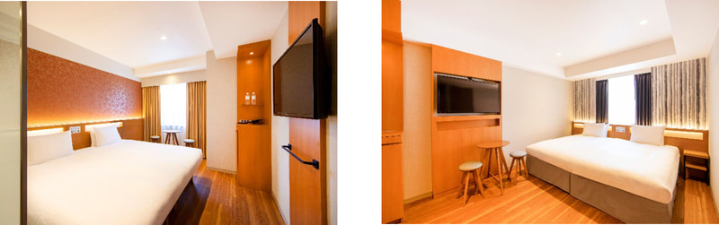 「からくさホテルグランデ新大阪タワー」のキングダブル客室