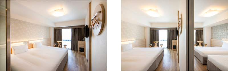 「からくさホテル大阪なんば」のスタンダードダブル客室