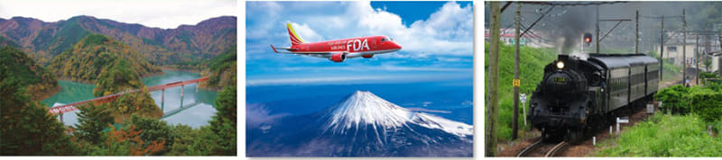 大井川鐵道・FDA・富士山静岡航空は3社連携フライトツアーの11月～12月分の申込受付を開始した