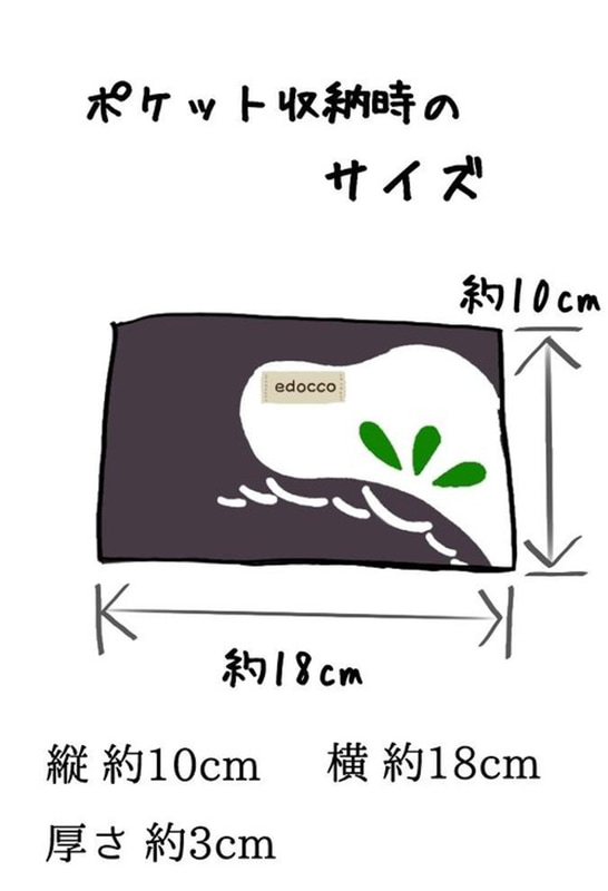 内側にポケットがあり、そのポケットを使ってコンパクトに収納できる