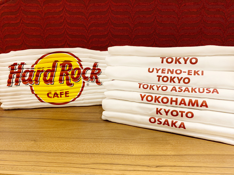ハードロックカフェは国内のロックショップ各店で販売しているご当地グッズを全店で期間限定で販売する
