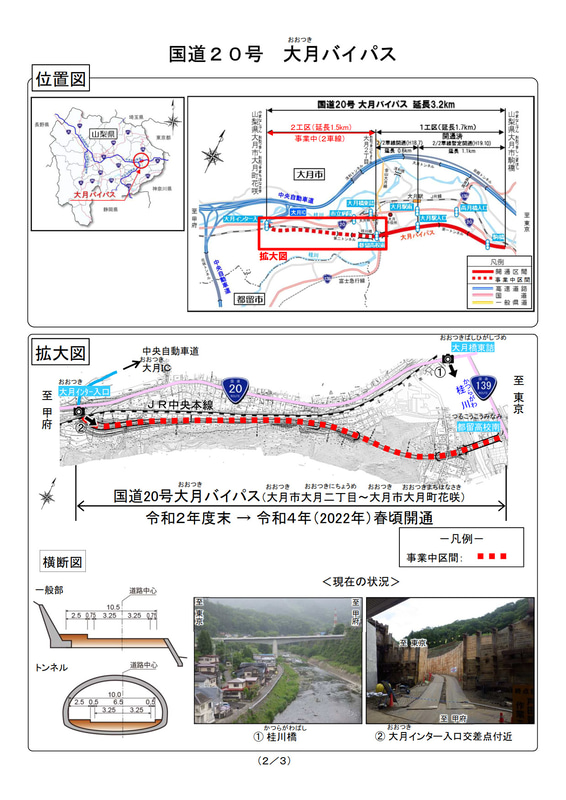 国道20号 大月バイパス