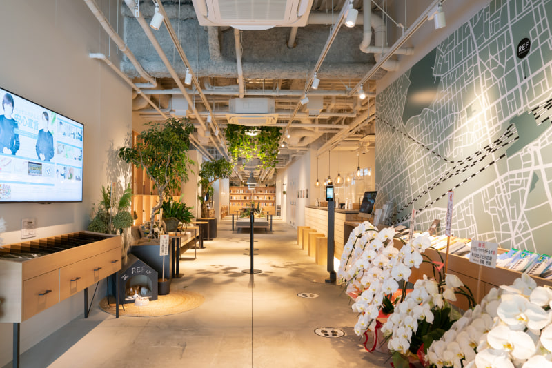 エントランスを入った直後のスペース