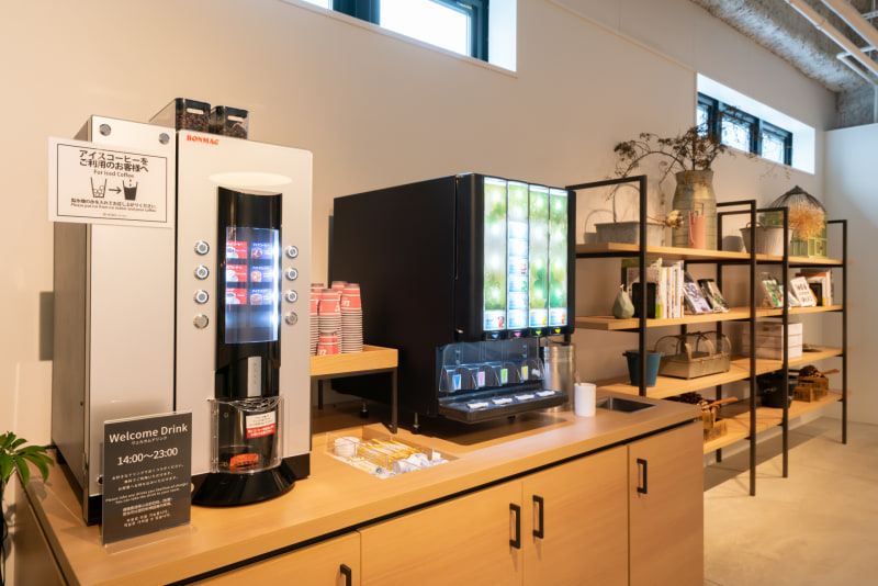 ウェルカムドリンクは14時～23時まで提供