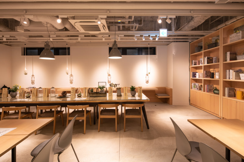 ビジネスを想定して1～2人向けのスペースが多め