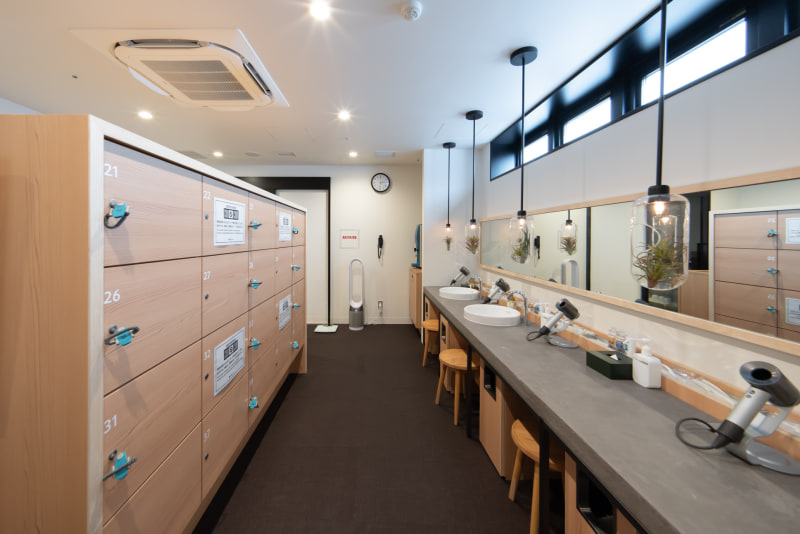 男性側の脱衣所