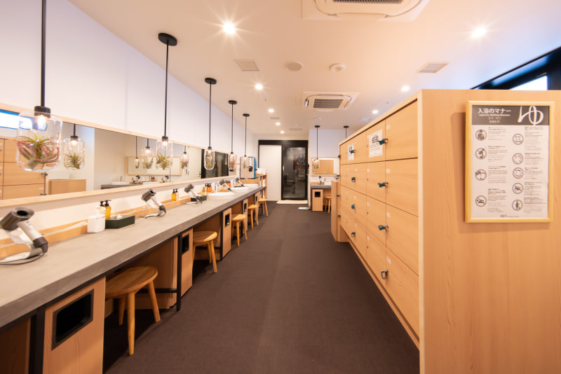 女性側の脱衣所