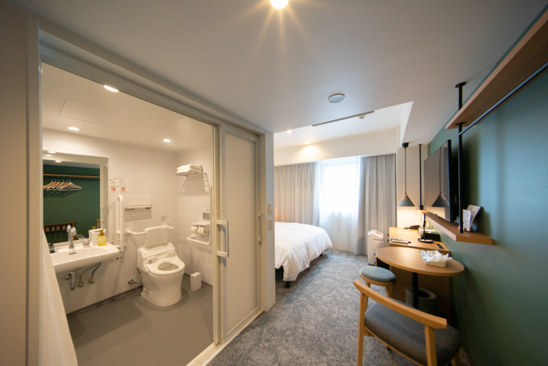 車椅子でも滞在できる「アクセシブルシングル」