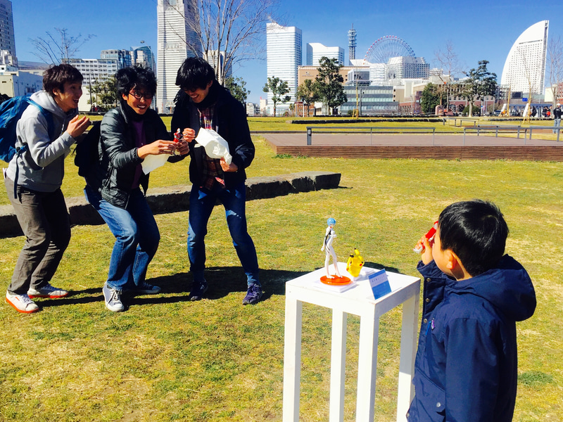 日本大通り駅構内に「象の鼻mini」を展開し、駅構内に非日常を演出する