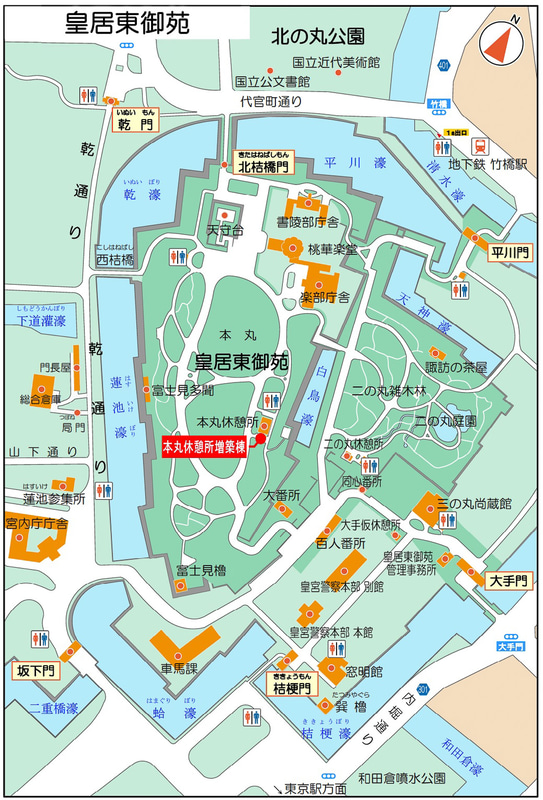 皇居東御苑略図