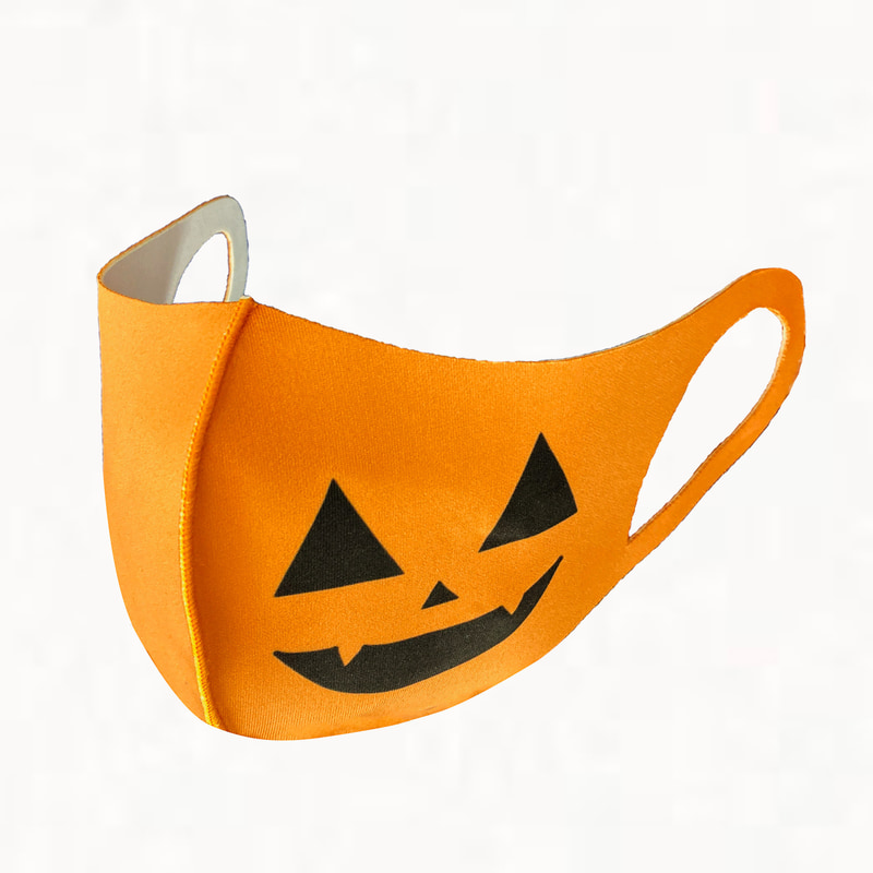 ハロウィンマスク「かぼちゃ オレンジ」