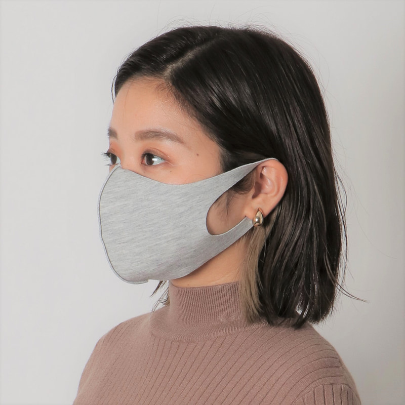 コックス「ふわマスク」（グレー、Mサイズ）