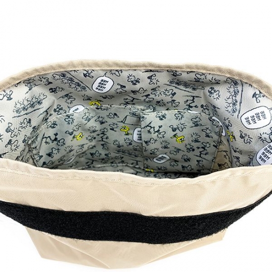 スヌーピー スヌーピー グッズOOPY メッセンジャーバッグ ショルダーバッグ ベージュ（MCOR）