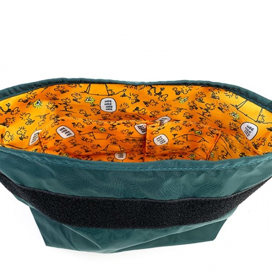 スヌーピー グッズOOPY メッセンジャーバッグ GR ビーグル・スカウトショルダーバッグ緑