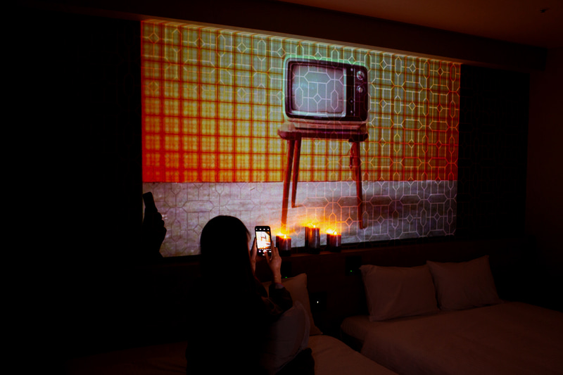 プロジェクター上映