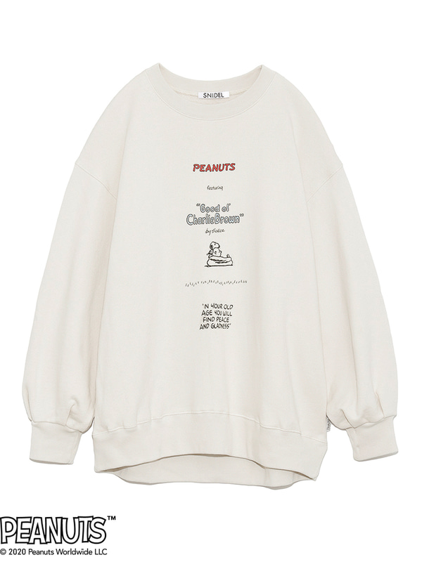 「SNIDEL meets PEANUTS」スウェット