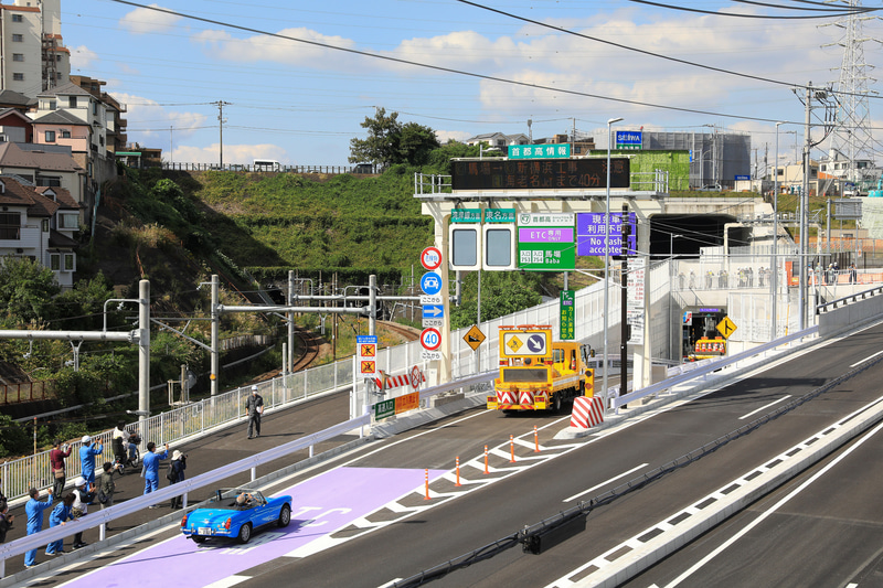 首都高は横浜北線 馬場入口（内路交差点側）を開通した（写真提供：首都高速道路）