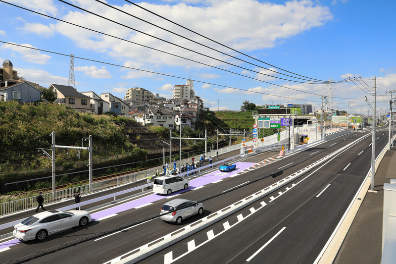 開通当日の様子（写真提供：首都高速道路）