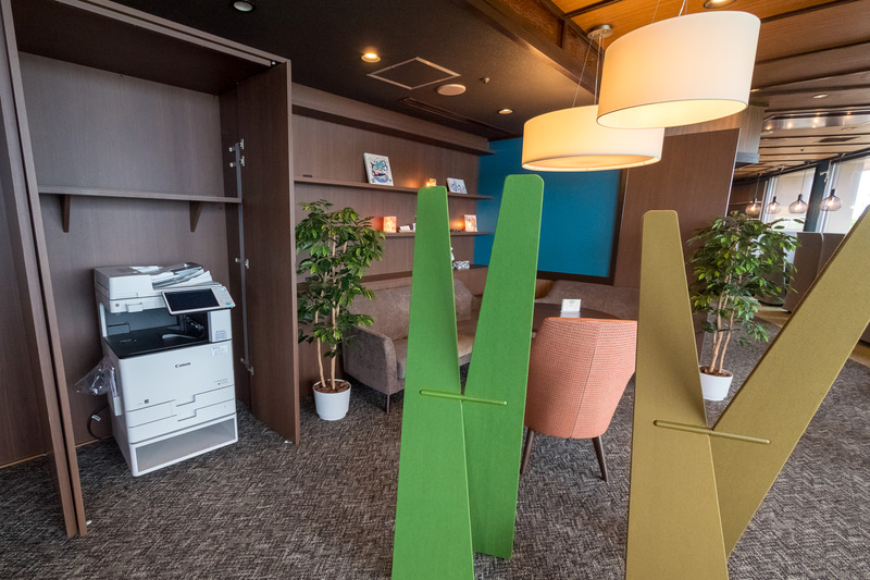 複合機も設置している