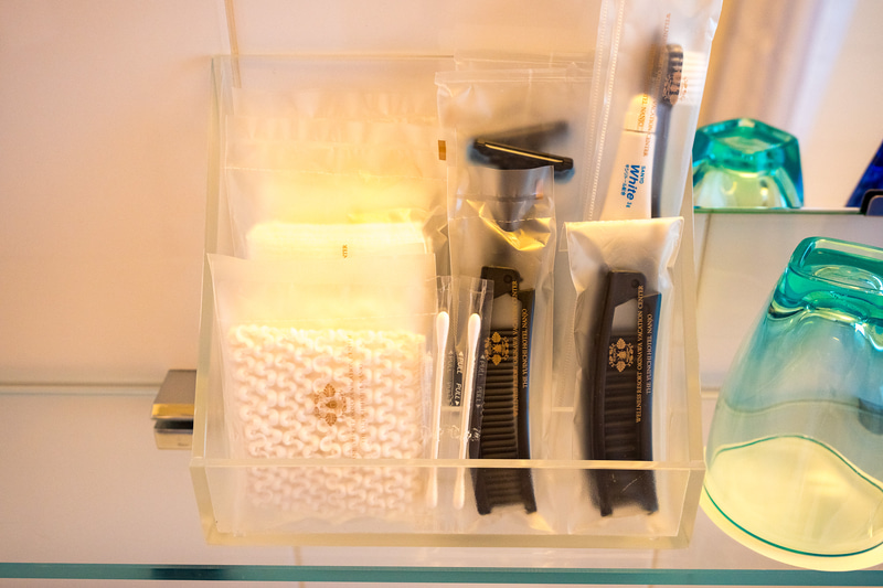 アメニティも一通り用意されている