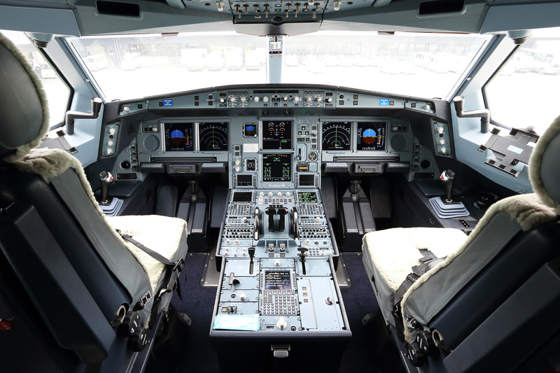 エアバス A330-900neoのコクピット