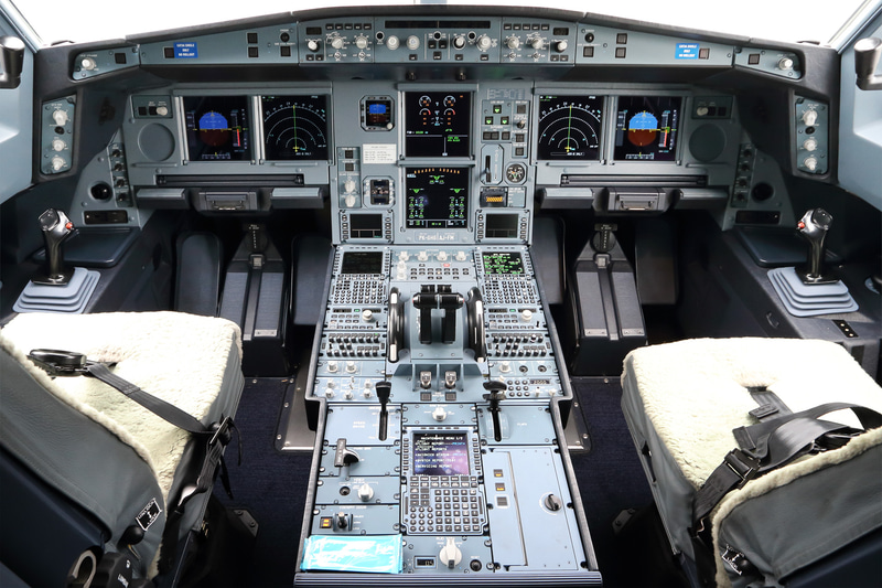 エアバス A330-900neoのコクピット