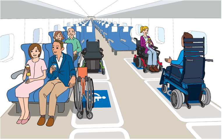 車椅子用フリースペースのイメージ