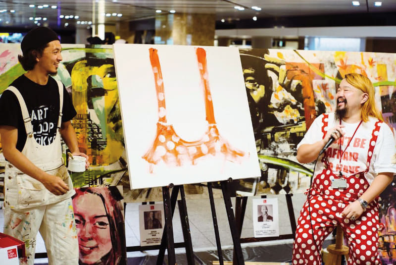 OVER ALLsによるライブペインティング