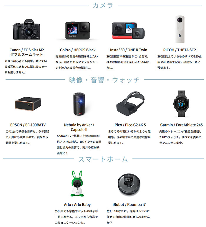 「kikitoおためしキャンペーン」商品ラインアップ