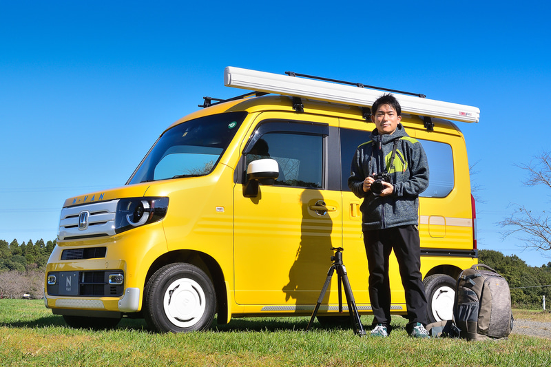 ホンダ純正アクセサリー満載の「N-VAN ＋STYLE FUN・Honda SENSING」。その使い勝手を風景写真家の今浦友喜さんがチェック！