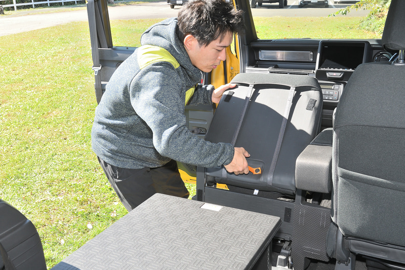 シートアレンジも簡単