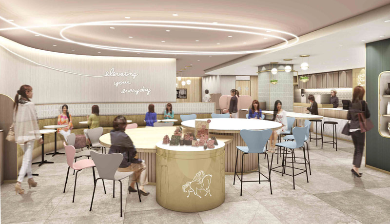 ゴディバ ジャパンは、国内初の「GODIVA café」を東京駅グランルーフ フロントにオープンする