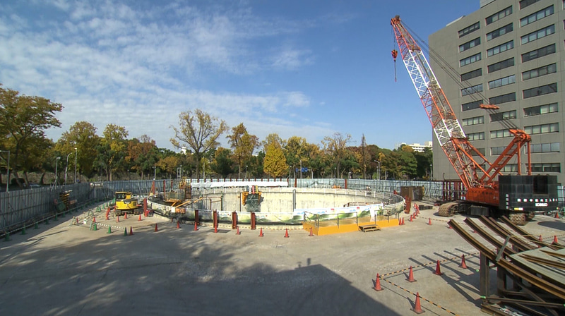 地表からの深さ約89.1mの名城非常口